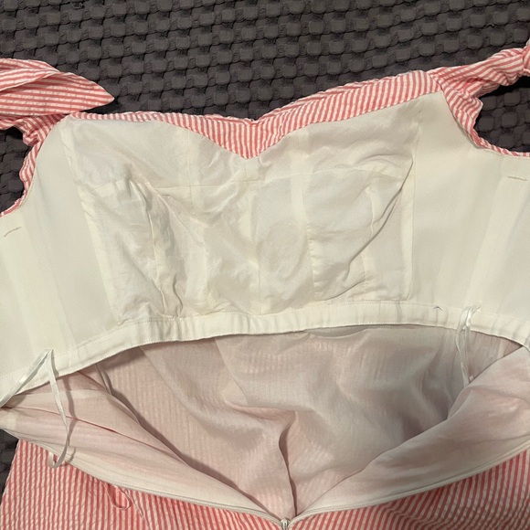 J. Crew Seersucker Pink Gingham Dress - Picture 7 of 8